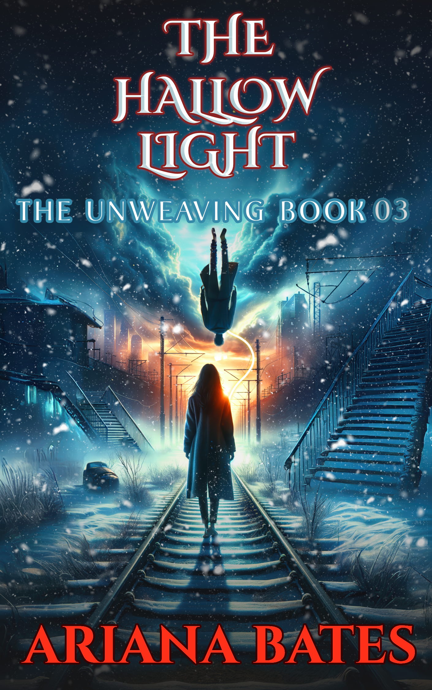 The Hollow Light - Book 3 Cover showing dark fantasy romance theme